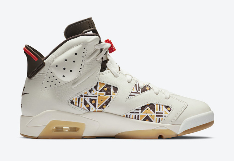 2020 Air Jordan 6 Quai 54 White Yellow - Click Image to Close